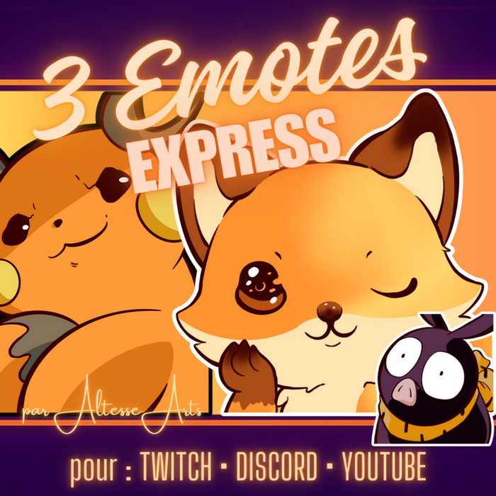 PACK STARTER – 3 emotes EXPRESS